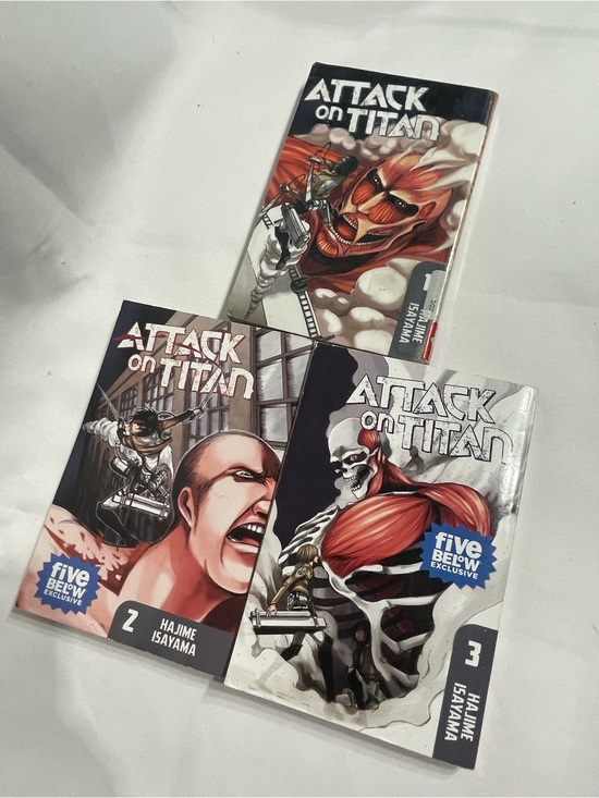 Other - Attack on Titan Volumes 1, 2, & 3 manga books by Hajime Isayama Great Condition